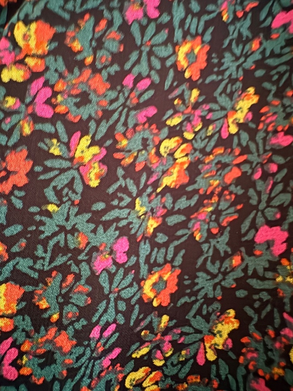 Evereve Black Floral Midi Dress | Size M - Picture 7 of 13